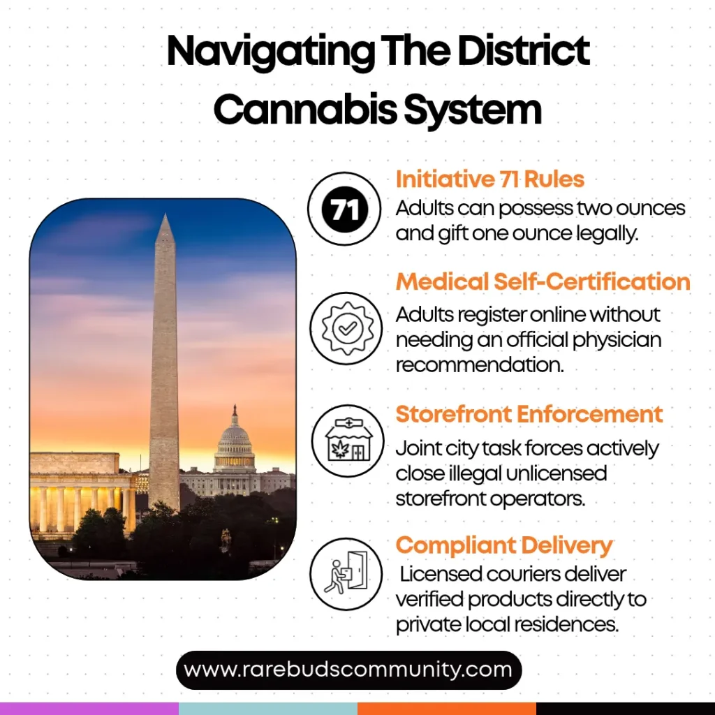 Washington DC guidelines for buying weed in dispensary DC